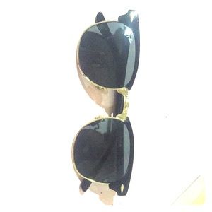BLACK AND GOLD RAY BAN SUNGLASSES